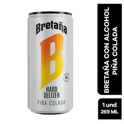 Coctel BRETANA lata hard seltzermango piña (269 ml)