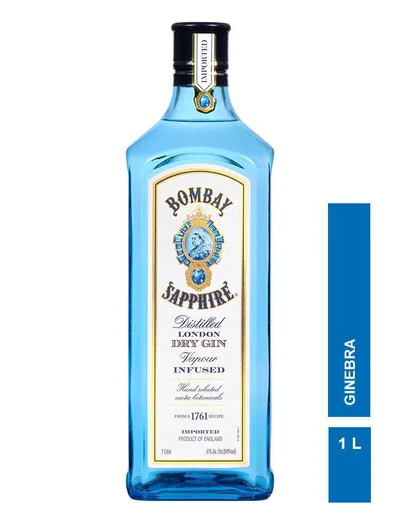 Ginebra BOMBAY sapphire destilado (1000 ml)