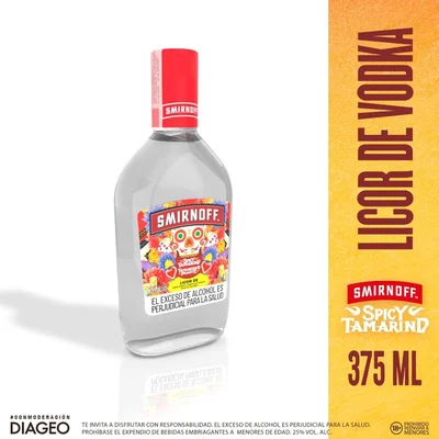 Licor SMIRNOFF Vodka Sabor Tamarindo Picante (375 ml)