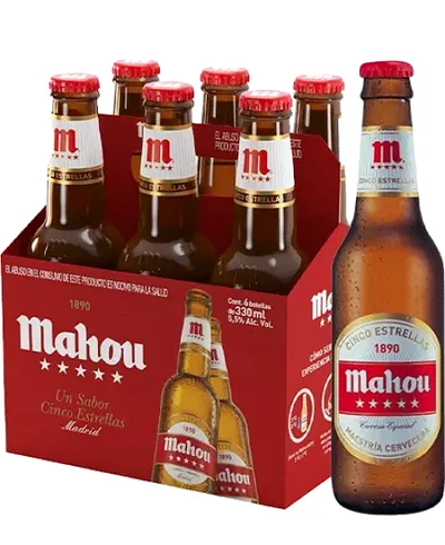 Mahou 5 Estrellas SixPack x 330ml