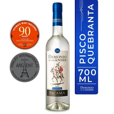 Pisco DEMONIO DE LOS ANDES quebranta (700 ml)