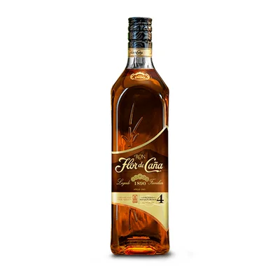 Ron Flor de Caña 4 Años Añejo Oro 750 ml