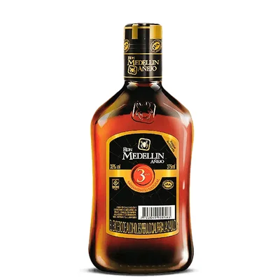 Ron Medellín Añejo 3 Años Media Botella 375 ml