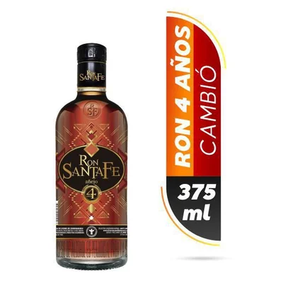 Ron SANTA FE añejo 4 años media (375 ml)