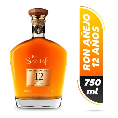 Ron Santafé nido de condores 12 años botella x 750 ml