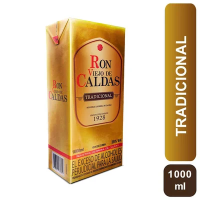 Ron VIEJO DE CALDAS tradicional caja (1000 ml)
