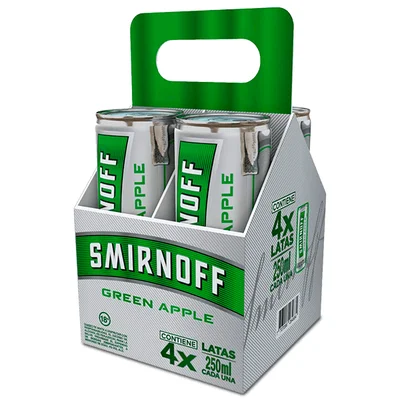 Smirnoff Ice Green Apple X4 250 ml