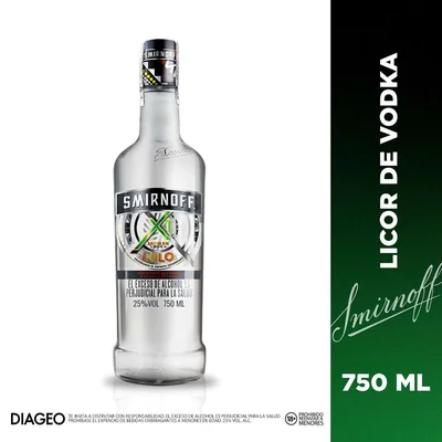 Smirnoff x1 Lulo Vodka Saborizado Listo para Tomar 750 ml