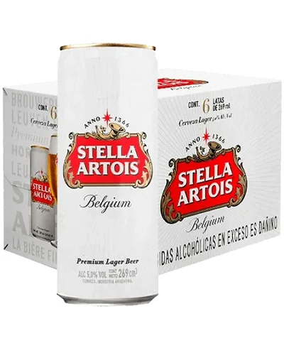 Stella Artois Lata Sixpack x 269ml