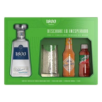 Tequila 1800 Blanco Vaso Cairo Largo (4 UNIDAD)