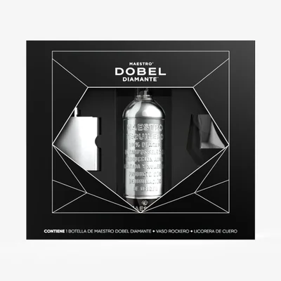 Tequila Maestro Dobel Mas Set de Vaso y Licorera