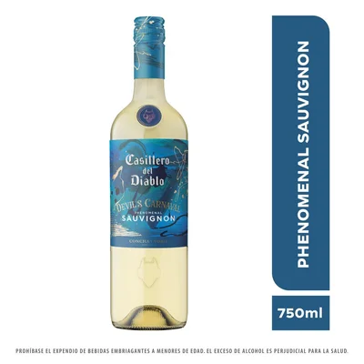 Vino blanco CASILLERO DEL DIABLO carnaval phenomenal sauvignon blanc Sauvignon Blanc (750 ml)