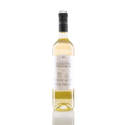 Vino blanco CUATRO RAYAS MARCA EXCLUSIVA sobre lías Verdejo (750 ml)