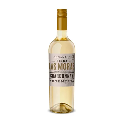 Vino Blanco Las Moras Organico Chardonnay 750ml