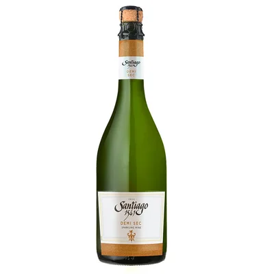 Vino blanco SANTIAGO 1541 espumoso demi sec Chardonnay (750 ml)