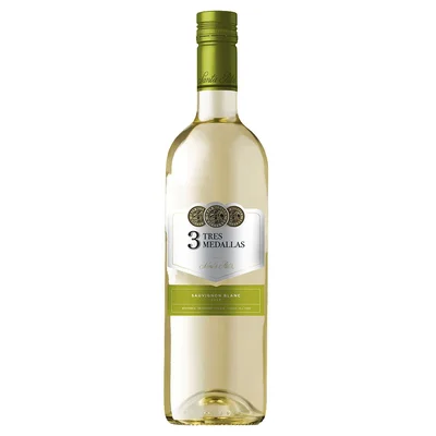 Vino blanco TRES MEDALLAS Santa Rita Sauvignon Blanc (750 ml)