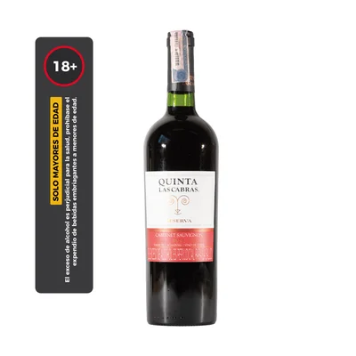 Vino Cabernet Sauvignon Reserva Quinta las Cabras 750 Ml