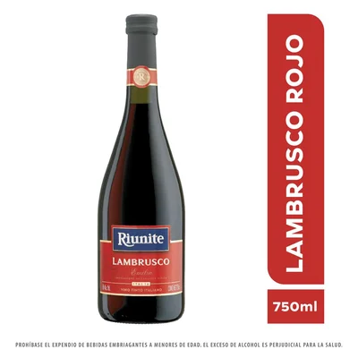 Vino espumoso RIUNITE lambrusco tinto Otra Cepa (750 ml)