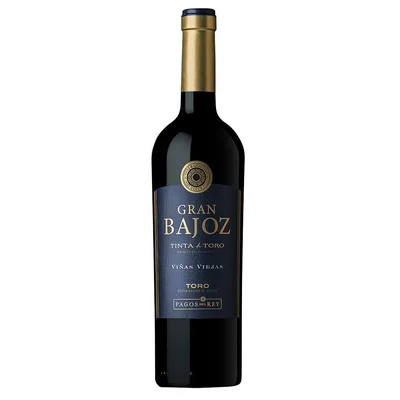 Vino tinto BAJOZ MARCA EXCLUSIVA color cereza oscuro Tempranillo (750 ml)