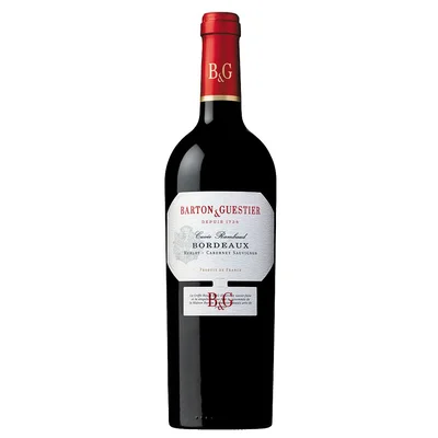 Vino tinto BARTONGUESTIER bordeaux Merlot Cabernet Suavignon (750 ml)