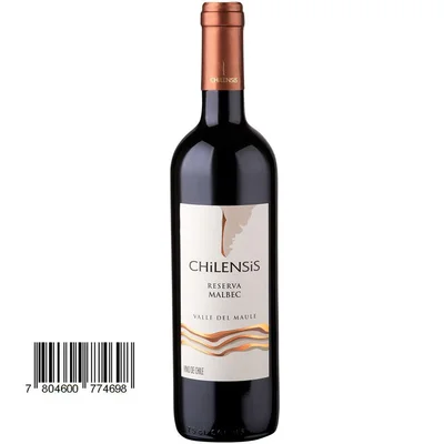 Vino tinto CHILENSIS malbec (750 ml)