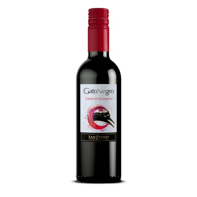 Vino Tinto Gato Negro Varietal Cabernet Sauvignon Media botella 375 ml