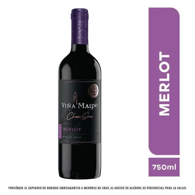 Vino tinto MAIPO merlot (750 ml)