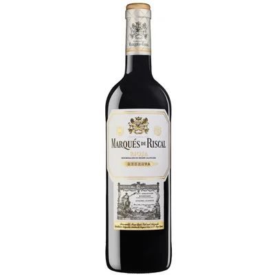 Vino tinto MARQUES DE RISCAL rioja reserva Tempranillo (750 ml)