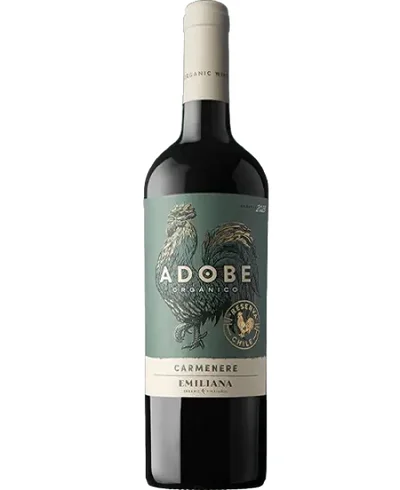 Vino Tinto Orgánico Adobe Carmenere x750ml