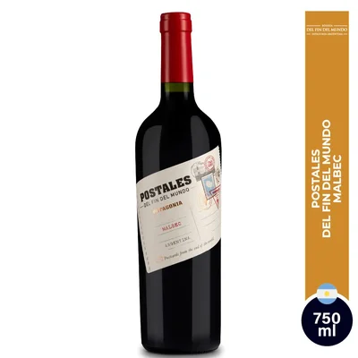 Vino tinto POSTALES DFM argentino posteles Malbec (750 ml)