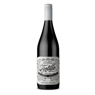 Vino tinto SANTA JULIA MARCA EXCLUSIVA malbec bonarda tint (750 ml)