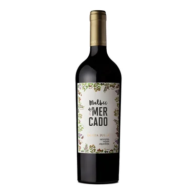 Vino tinto SANTA JULIA MARCA EXCLUSIVA malbec del mercado (750 ml)