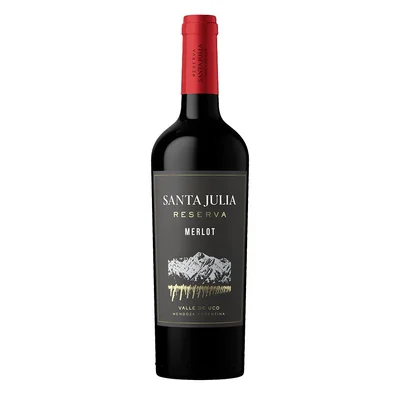 Vino tinto SANTA JULIA MARCA EXCLUSIVA merlot (750 ml)