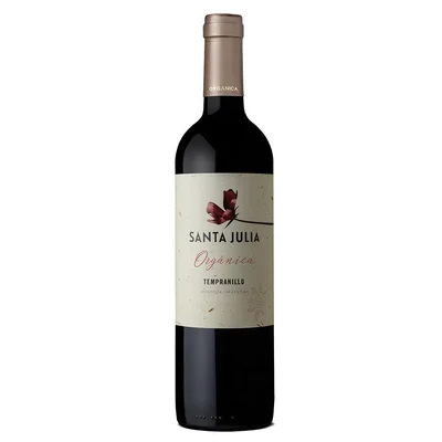 Vino tinto SANTA JULIA MARCA EXCLUSIVA organico tempranilllo (750 ml)