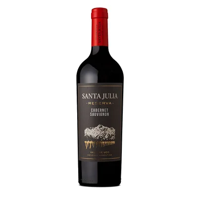 Vino tinto SANTA JULIA MARCA EXCLUSIVA reserva cabernet sauvig Cabenet S (750 ml)