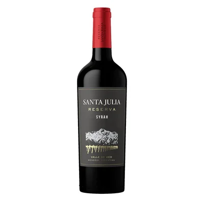 Vino tinto SANTA JULIA MARCA EXCLUSIVA reserva Syrah (750 ml)