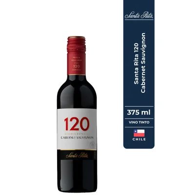 Vino tinto Santa Rita reservado cabernet sauvignon x375ml