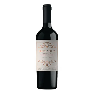 Vino tinto SIETE SOLES cabernet sauvignon Cabernet Sauvignon (750 ml)