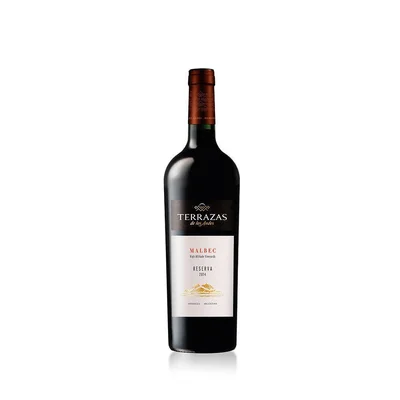 Vino tinto TERRAZAS DE LOS ANDES reserva Malbec (750 ml)