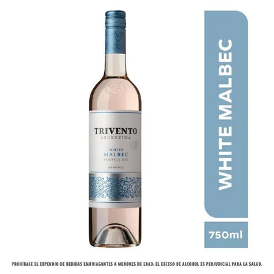 Vino tinto TRIVENTO blanco de uva tinta (750 ml)