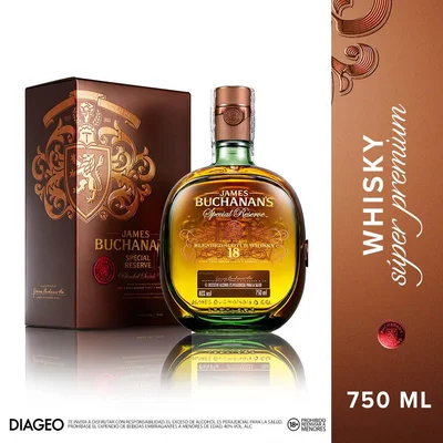 Whisky BUCHANAN S special reserve 18 años 18 Años (750 ml)
