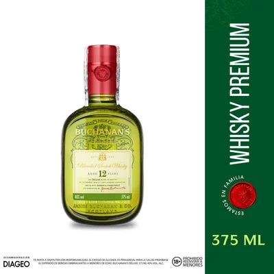 Whisky Escocés Buchanan's Deluxe 12 Años 375ml