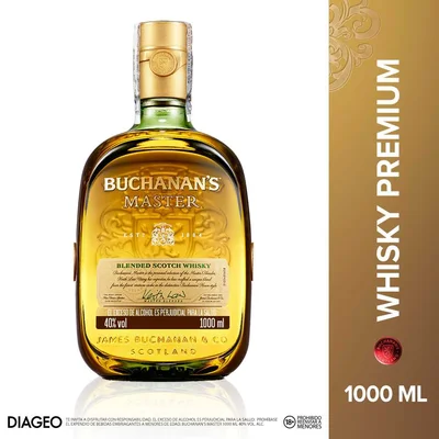 Whisky escocés Buchanan's Master x1000ml