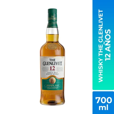 Whisky GLENLIVET single malt 12 años (700 ml)