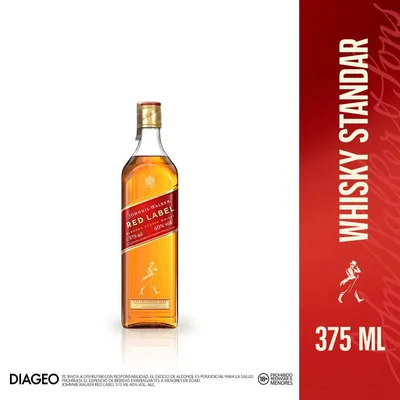 Whisky JOHNNIE WALKER. red label 8 Años (375 ml)