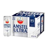 Cerveza Clara Amstel Ultra 12 Latas De 355ml c/u