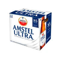 Cerveza Clara Amstel Ultra 12 Pack Botella de 355ml