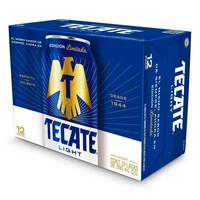 Cerveza Clara Tecate Light 12 Latas de 355ml c/u