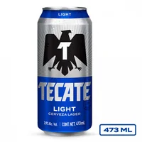 Cerveza Clara Tecate Light lata de 473ml