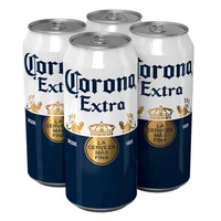 Cerveza Corona Extra 4 Pack latón de 473ml